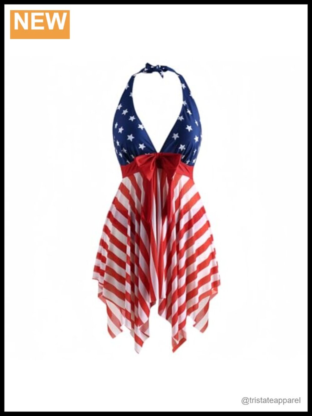Plus Size Tankini Set Tummy Control Halter Asymmetrical Hem Swimsuits